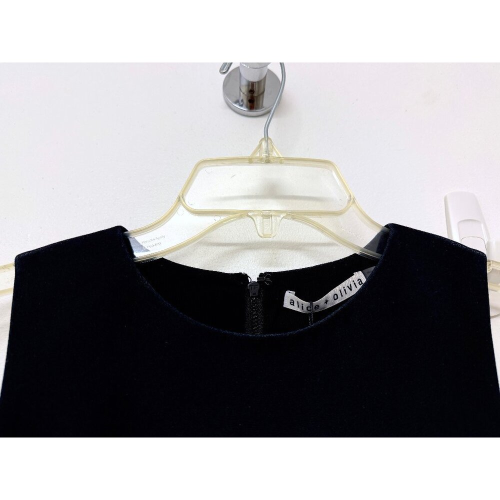 NWT Alice + Olivia The Beatles Clyde Shift Mini Dress Fab Four Portrait Black 0 - Picture 5 of 13